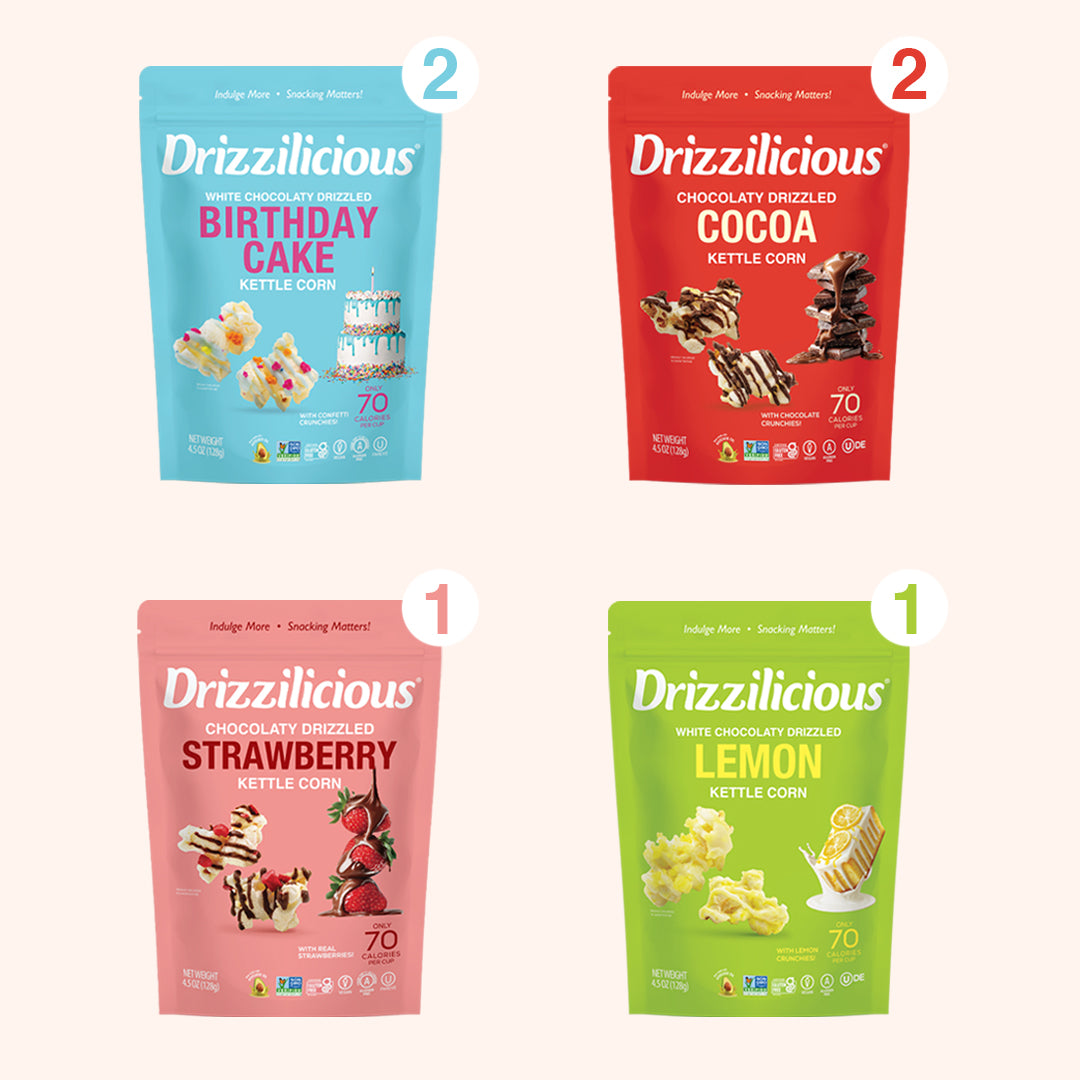 Alternative view of Variety Pack 4 Flavor Chocolaty Drizzled Kettle Corn 4.5 oz