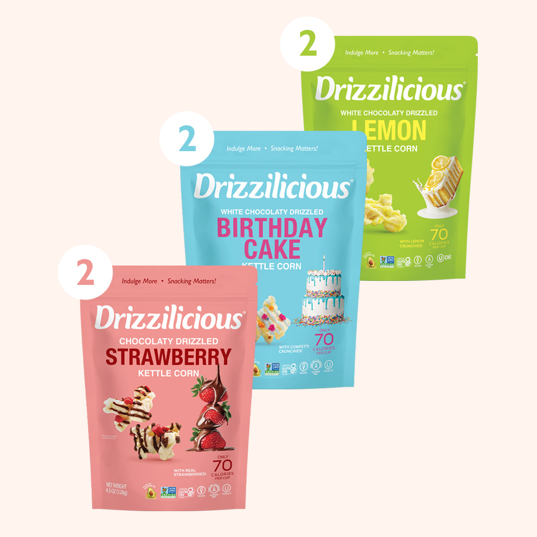 Alternative view of Variety Pack 3 Flavor Chocolaty Drizzled Kettle Corn 4.5 oz